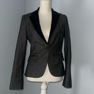 Express blazer gray and black size 4